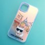Чехол для Apple iPhone 11 матовый с картинкой Q-Series, Karl Lagerfeld