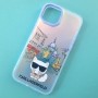 Чехол для Apple iPhone 13 матовый с картинкой Q-Series, Karl Lagerfeld