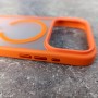 Чехол с MagSafe PC+TPU для iPhone 17 Pro, MagicMask iRon Case MagSafe матовый Orange