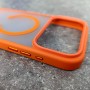 Чехол с MagSafe PC+TPU для iPhone 17 Pro Max, MagicMask iRon Case MagSafe матовый Orange
