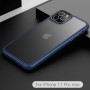Матовый тонированный чехол для Apple iPhone 11 Pro Max с силиконовыми гранями Q-Series, синий Матовый тонированный чехол для Apple iPhone 11 Pro Max с силиконовыми гранями Q-Series, синий