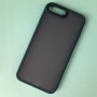 Матовый тонированный чехол для Apple iPhone 7 Plus / 8 Plus с силиконовыми гранями Q-Series, зеленый
