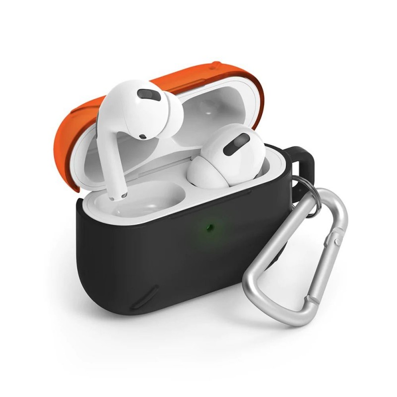 Чехол для AirPods Pro, Ringke Case Orange And Black, черно-оранжевый Чехол для AirPods Pro, Ringke Case Orange And Black, черно-оранжевый
