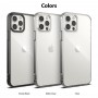 Прозрачный чехол для iPhone 12 / 12 Pro, Ringke Fusion Black, с черными силиконовыми гранями