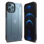 Чехол для iPhone 12 / 12 Pro, Ringke UX Matte Clear, прозрачно-матовый с черными силиконовыми гранями