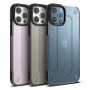Чехол для iPhone 12 / 12 Pro, Ringke UX Ash Gray, тонированный с черными силиконовыми гранями