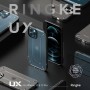 Чехол для iPhone 12 / 12 Pro, Ringke UX Ash Gray, тонированный с черными силиконовыми гранями