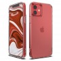 Матово-прозрачный чехол для iPhone 12 Mini, Ringke Fusion Matte Clear, с силиконовыми гранями