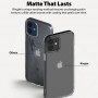 Матово-прозрачный чехол для iPhone 12 Mini, Ringke Fusion Matte Clear, с силиконовыми гранями