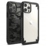 Матово-прозрачный чехол для iPhone 12 Pro Max, Ringke Fusion X Black, с черными силиконовыми гранями Матово-прозрачный чехол для iPhone 12 Pro Max, Ringke Fusion X Black, с черными силиконовыми гранями