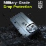 Чехол для iPhone 13 Pro Max, Ringke UX Matte Clear, прозрачно-матовый с черными силиконовыми гранями