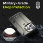 Противоударный чехол для iPhone 13 Pro, Ringke DX Gun Metal, серый