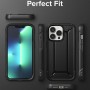 Противоударный чехол для iPhone 13 Pro, Ringke DX Gun Metal, серый