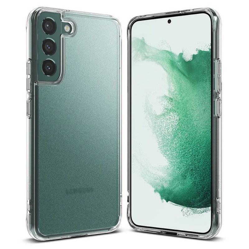 Матово-прозрачный чехол для Samsung S22 Plus, Ringke Fusion Matte Clear, с силиконовыми гранями Матово-прозрачный чехол для Samsung S22 Plus, Ringke Fusion Matte Clear, с силиконовыми гранями