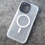 Чехол для iPhone 14 Pro Max, армированный Rock, матовый белый