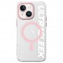 Чехол MagSafe для iPhone 15, Rock RPC3235, матовый с розовым