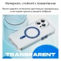 Чехол для iPhone 15, Rock RPC3248, прозрачный с черным MagSafe