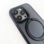 Чехол с кольцом подставкой для Iphone 14 pro, прозрачный тонированный