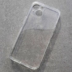 Прозрачный силиконовый чехол для Apple iPhone 14, J-Case