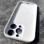Чехол для iPhone 16 Pro, силиконовый белый, защита камеры, Magsafe