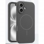 Чехол для iPhone 16, силиконовый графитовый, защита камеры, Magsafe
