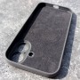Чехол для iPhone 16, силиконовый графитовый, защита камеры, Magsafe