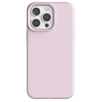Чехол с MagSafe для iPhone 15 Pro Max Silicone Case, Premium, (без рисунка) розовый
