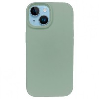 Чехол с MagSafe для iPhone 15 Silicone Case, Premium, (без рисунка) оливковый