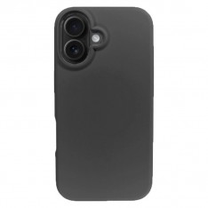 Чехол с MagSafe для iPhone 16 Silicone Case, Premium, (без рисунка) черный