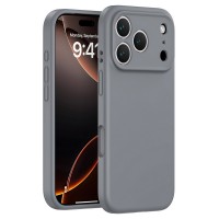 Чехол с MagSafe для iPhone 17 Pro Silicone Case, Premium, (без рисунка) графит
