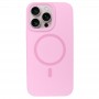 Чехол с MagSafe для iPhone 15 Pro Max Silicone Case, Premium, розовый