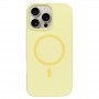 Чехол с MagSafe для iPhone 16 Pro Max Silicone Case, Premium, лимонный