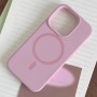 Чехол с MagSafe для iPhone 15 Silicone Case, Premium, розовый