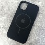 Magsafe Чехол для iPhone 11 Fashio Silicone Case, с логотипом, черный