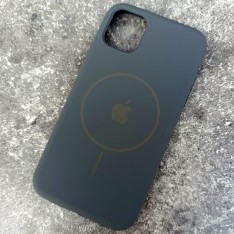 Magsafe Чехол для iPhone 11 Fashio Silicone Case, с логотипом, серый