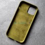 Чехол Silicone Case для Apple iPhone 12 / 12 Pro, хаки (горчичный)