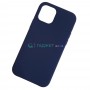 Чехол Silicone Case для Apple iPhone 12 / 12 Pro, темно-синий