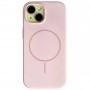 Magsafe Чехол для iPhone 12 / 12 Pro Fashio Silicone Case, с логотипом, розовый