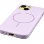 Magsafe Чехол для iPhone 12 / 12 Pro Fashio Silicone Case, с логотипом, фиолетовый