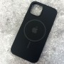 Magsafe Чехол для iPhone 12 / 12 Pro Fashio Silicone Case, с логотипом, черный