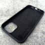 Magsafe Чехол для iPhone 12 / 12 Pro Fashio Silicone Case, с логотипом, черный
