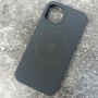 Magsafe Чехол для iPhone 12 / 12 Pro Fashio Silicone Case, с логотипом, серый