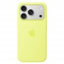Magsafe Чехол для iPhone 17 Pro Silicone Case, HiCopy, с логотипом, Neon Yellow