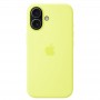 Magsafe Чехол для iPhone 17 Silicone Case, HiCopy, с логотипом Neon Yellow
