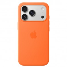 Magsafe Чехол для iPhone 17 Pro Silicone Case, HiCopy, с логотипом, оранжевый