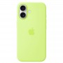 Magsafe Чехол для iPhone 17 Silicone Case, HiCopy, с логотипом, лимонный