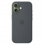 Чехол для iPhone 17 Silicone Case, с логотипом, графитовый