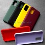 Cиликоновый чехол для Samsung A02S, красный