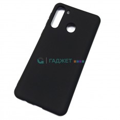 Силиконовый чехол Silicone Cover для Samsung A21 , черный
