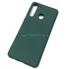 Силиконовый чехол Silicone Cover для Samsung A21 , зеленый